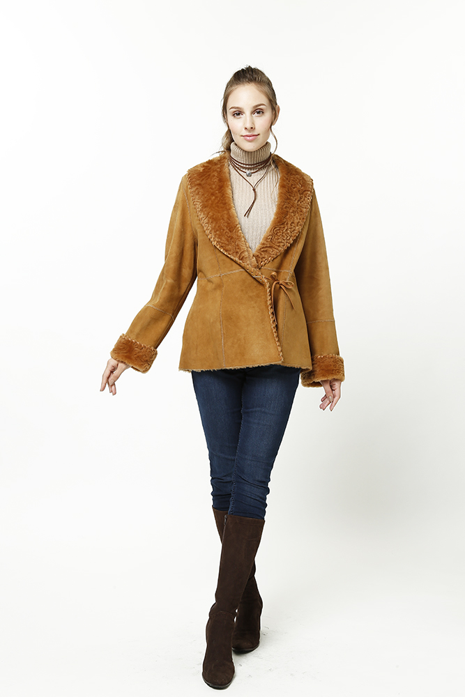 ムートン　メリノラムダブルフェイスジャケット